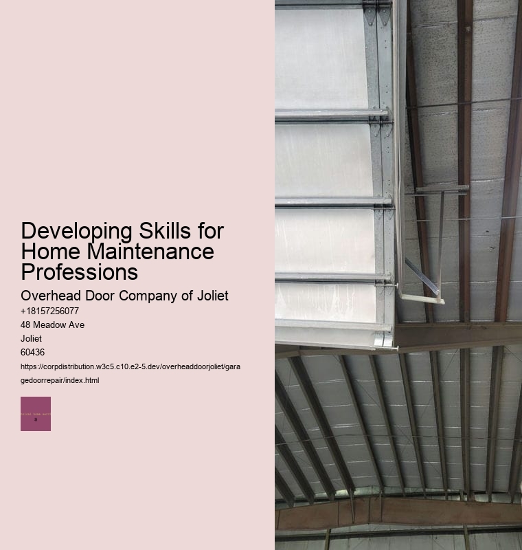 Developing Skills for Home Maintenance Professions